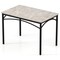 Metal Sintered Stone Dining Table with Marble Top and Rounded Corners
